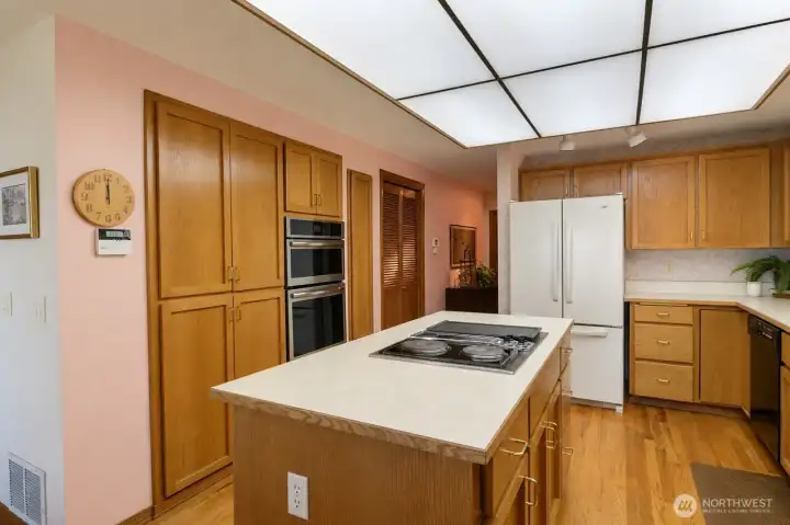 So much storage space in this functional kitchen