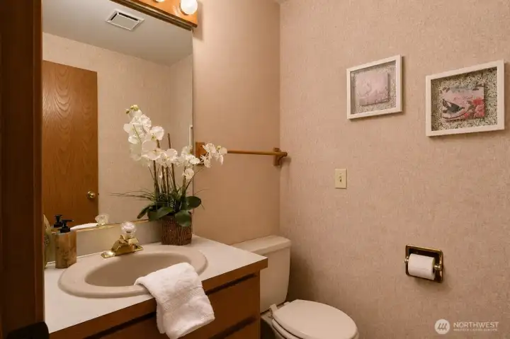 Powder room on main floor