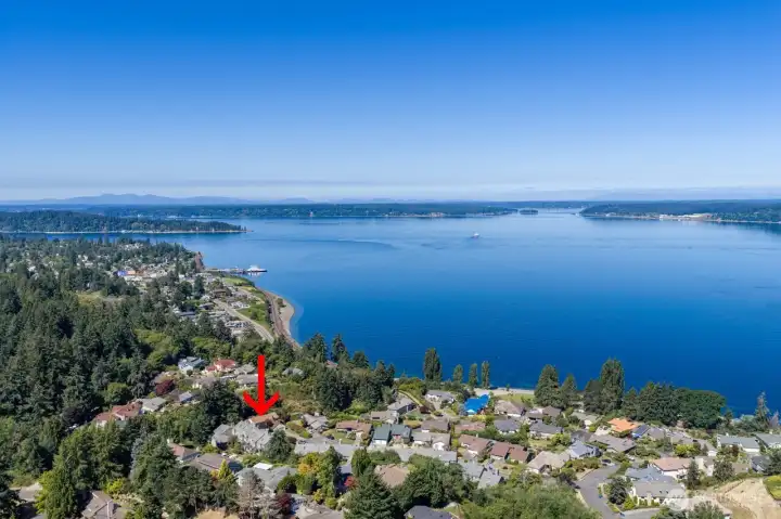 Location overlooking the historic town of Steilacoom