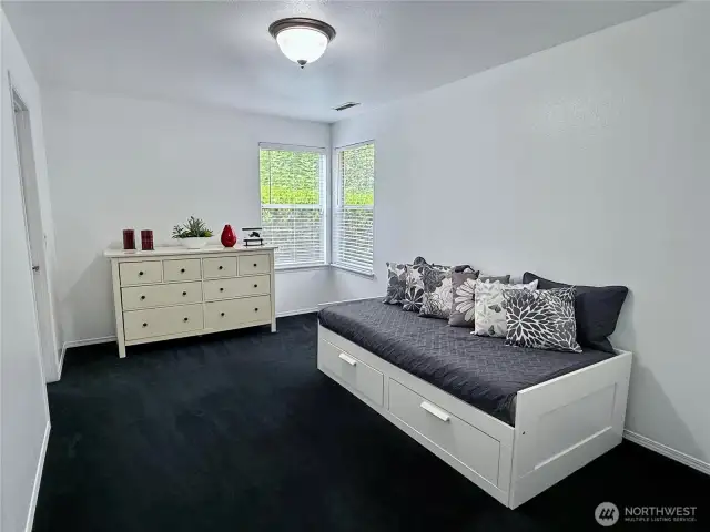 Bedroom #4 is spacious with a walk-in closet