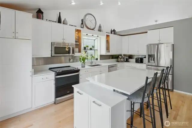 Spacious Kitchen with Granite Counters
