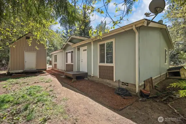 Back of the home