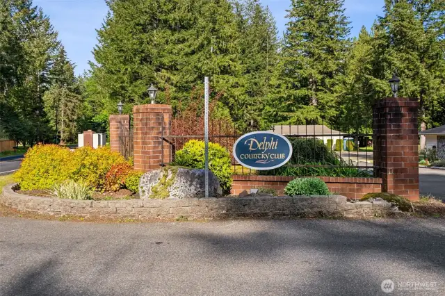 Near the beginning of Alpine Drive find the Delphi Golf Course, open to the public.