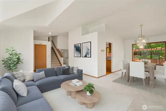 Front Living Room Virtually Staged