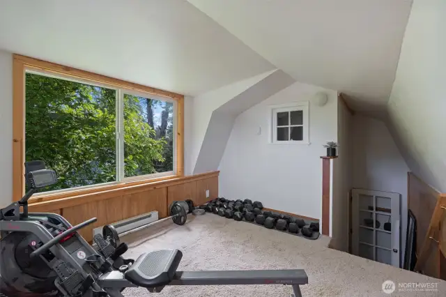 Workout Room in Detached Shed