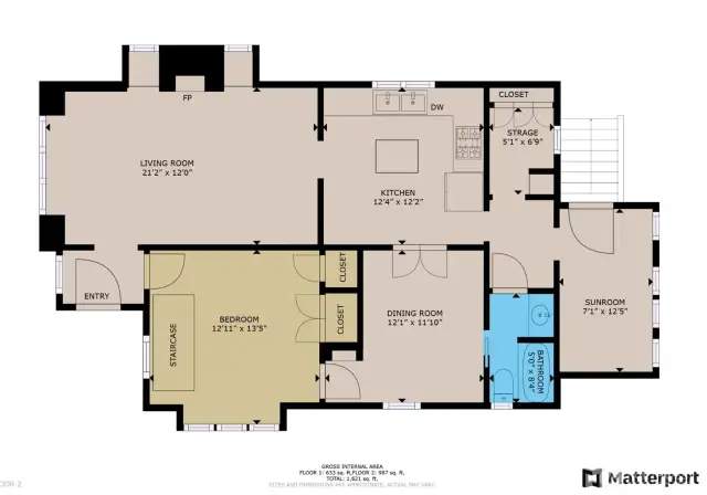 Main floor plan, main house