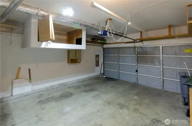 Garage has built-in storage