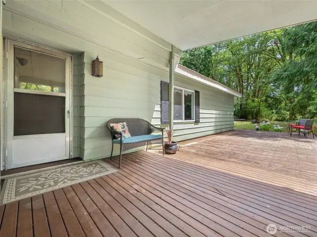 This is the Front Door entry off the Deck.