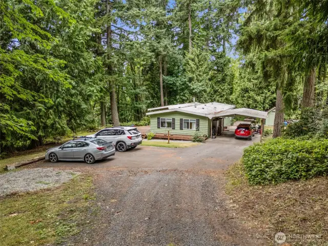 Carport, plus extra parking...great for visitors.