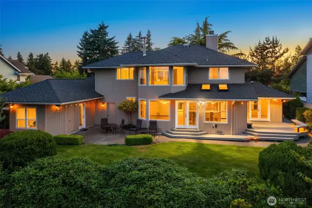 Your outdoor backyard and patio are serene and private.