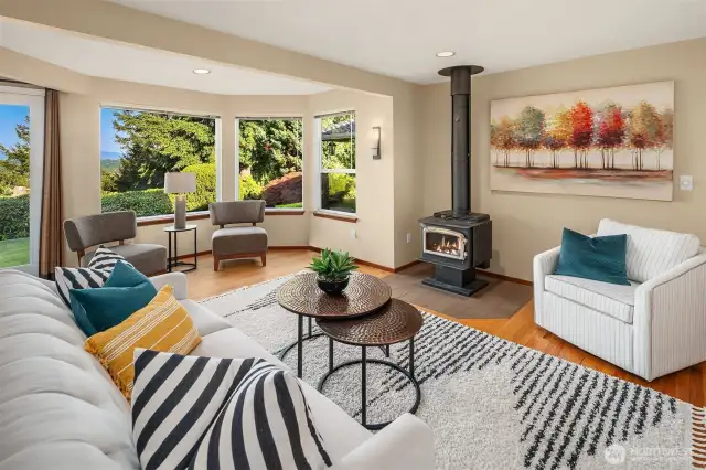 Enjoy a comfortable family area to relax or gather with friends.