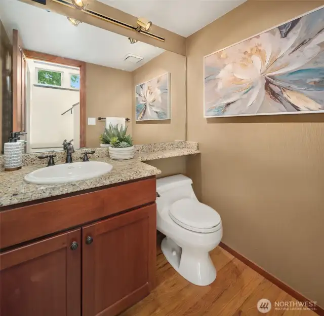 Main floor half-bath off of entry area.