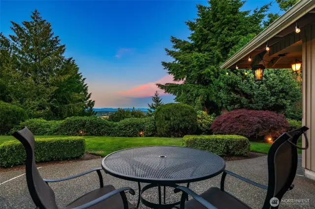 View from the private patio.