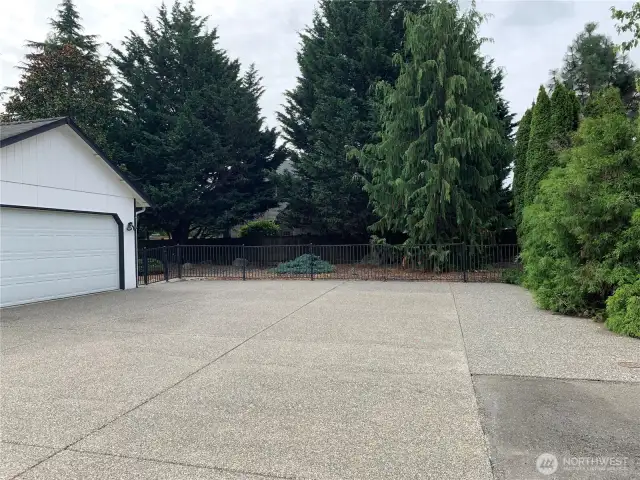 Large driveway