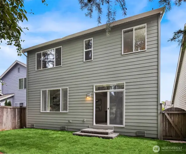 Private, spacious backyard perfect for entertaining.