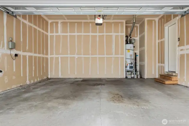 Spacious 2 car garage.