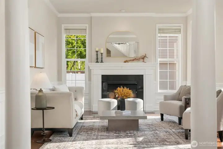 Bright and airy living spaces create a warm welcome.