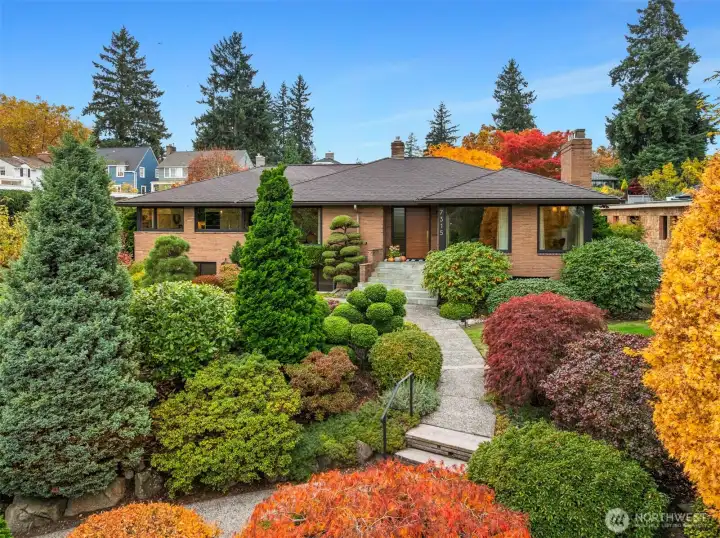 Set back and up off the street allows for privacy