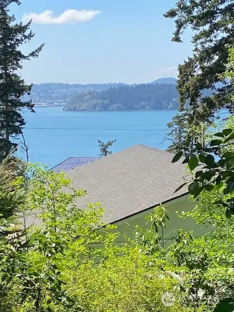 View can be greatly expanded by limbing trees on the property.