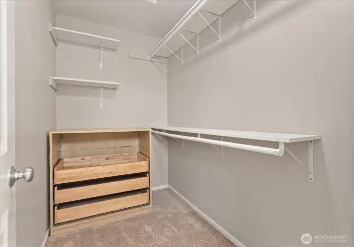 Walk-in closet.