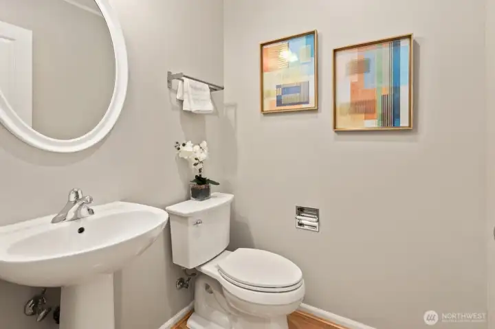 Main floor powder room.