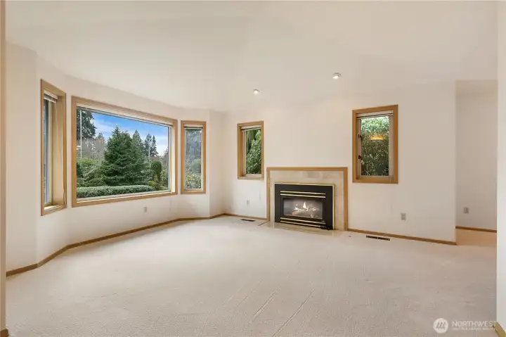 Gas fireplace for those chilly nights!