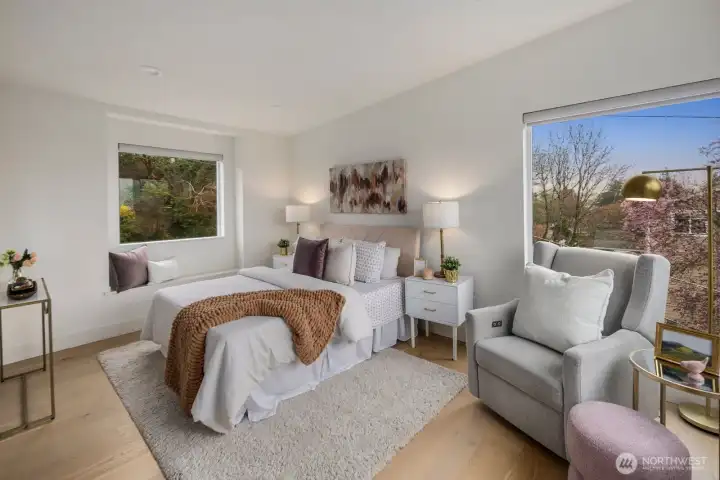 Secondary suite with walk-in closet and ensuite bathroom