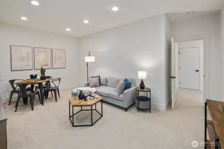 Lower level ideal for guests or relatives