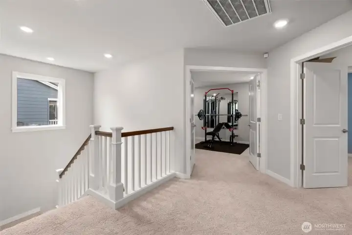 Landing on upper floor!