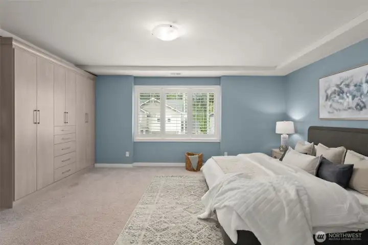 Sellers had extra custom closets installed!