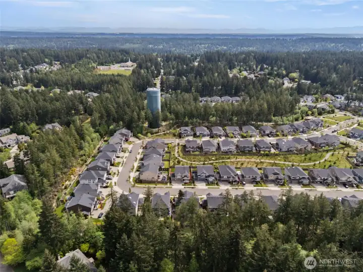 Aeriel view of the community