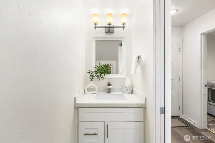 Half-bath on the first level