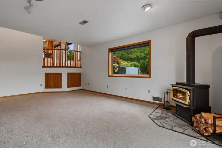 Lower level bonus living space