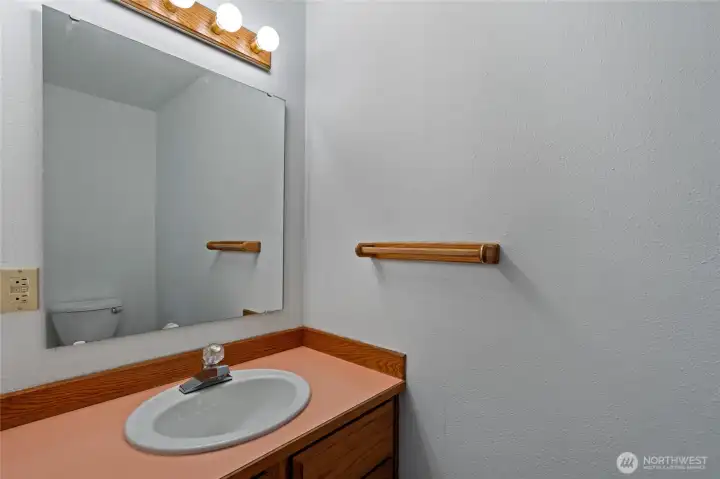 Half bath on lower level