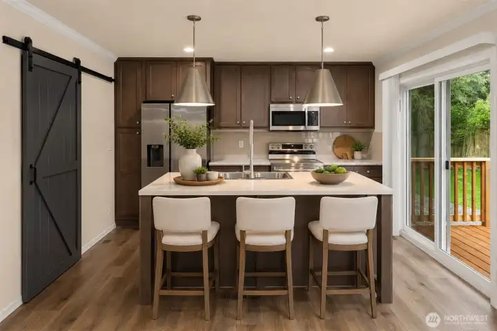 Kitchen - Virtually Staged