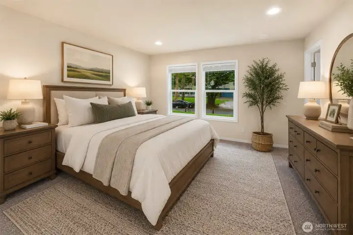 Primary Bedroom - Virtually Staged