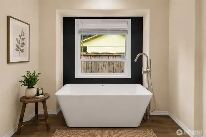 Primary Bathroom - Virtually Staged