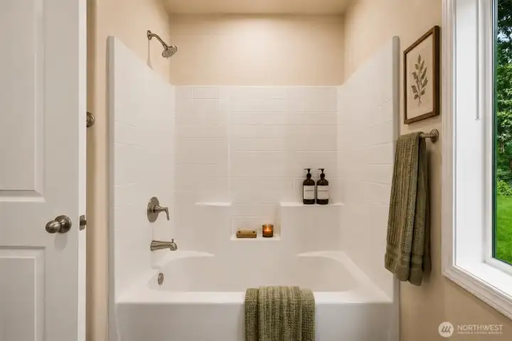 Hall Bathroom - Virtually Staged