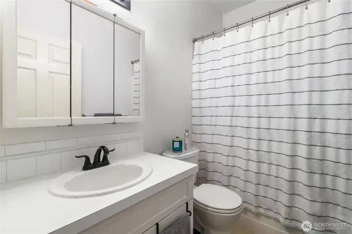 Hallway bathroom