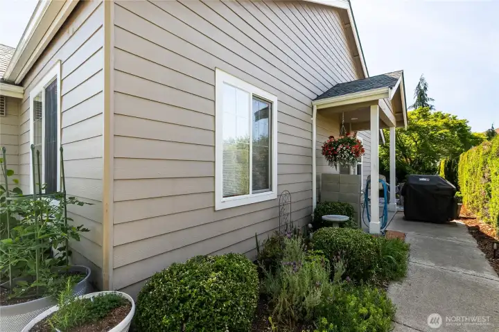 Private gardening area