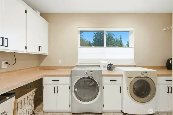 Laundry room with tons of storage