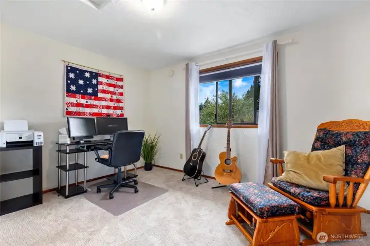 4th Bedroom off the east section of the home. Makes a great additional bedroom or office!
