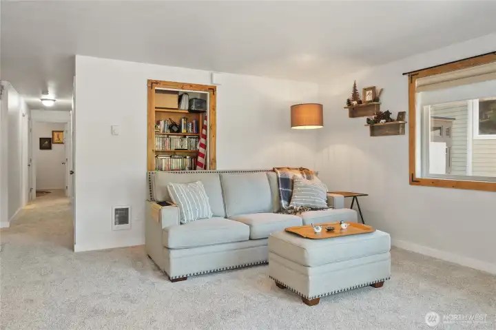 Great room with closet