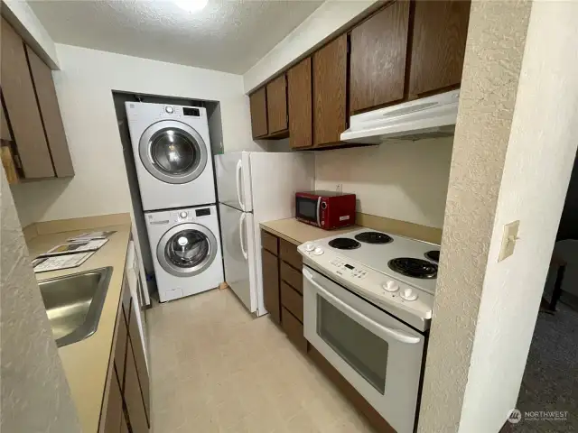 Kitchen with laundry