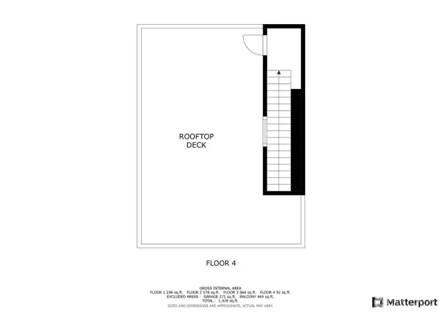 Rooftop deck dimensions