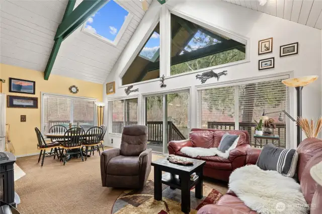 Vaulted ceiling and gorgeous views!