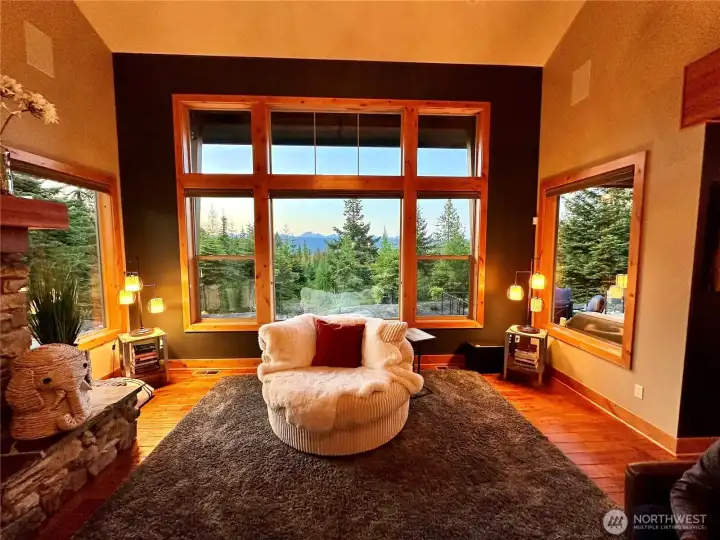 Sunsets on the Stewarts are amazing from the Great Room.