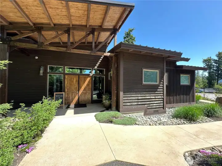 Community lodge entrance.