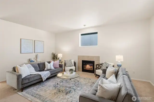 Living Room with Gas Fireplace