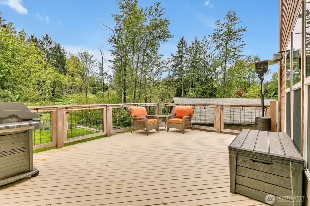 Sun drenched deck, perfect for entertaining